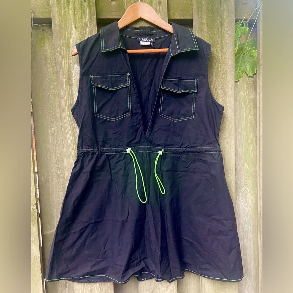 Cotton Deep V Mini Sport Dress